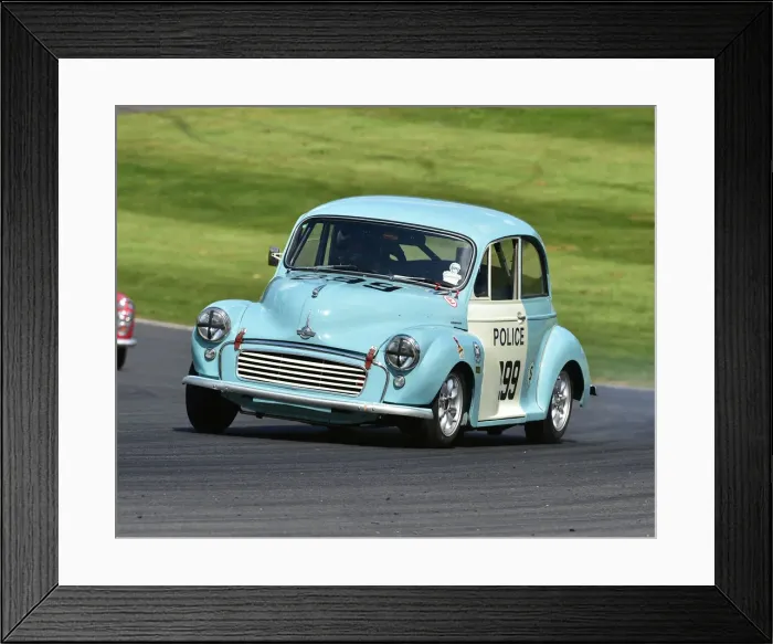 Framed Print : CM23 8407 Chris Rea, Morris Minor Police Framed Print : CM23 8407 Chris Rea, Morris Minor Police