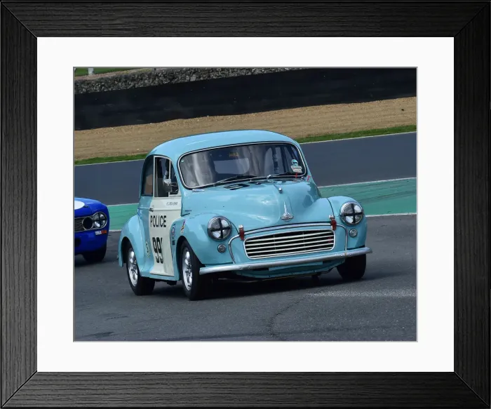 Framed Print : CM23 7545 Chris Rea, Morris Minor Police Framed Print : CM23 7545 Chris Rea, Morris Minor Police