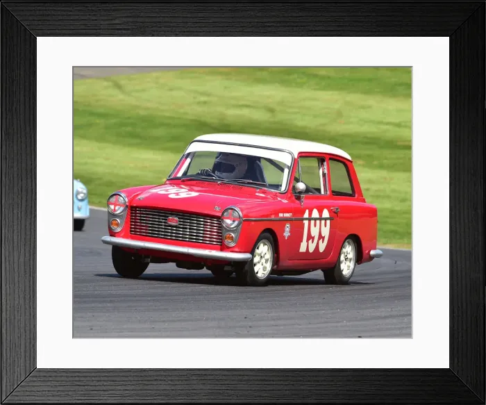 Framed Print : CM23 8404 Robert Burdett, Austin A40 Academy