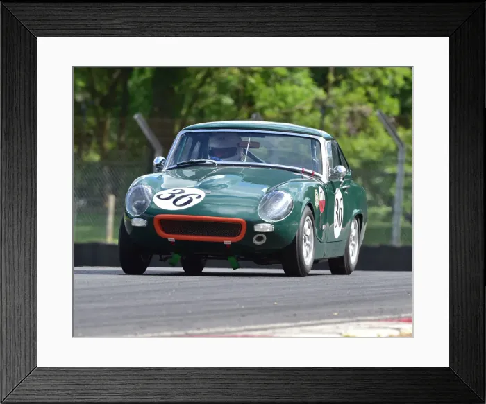 Framed Print : CM23 8434 Brian Small, Ashley MG Midget GT Framed Print : CM23 8434 Brian Small, Ashley MG Midget GT