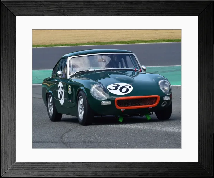 Framed Print : CM23 7535 Brian Small, Ashley MG Midget GT Framed Print : CM23 7535 Brian Small, Ashley MG Midget GT