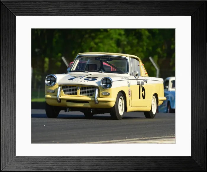 Framed Print : CJ7 3470 Julian Grindall, Darryl Davis, Triumph Herald Coupe Framed Print : CJ7 3470 Julian Grindall, Darryl Davis, Triumph Herald Coupe