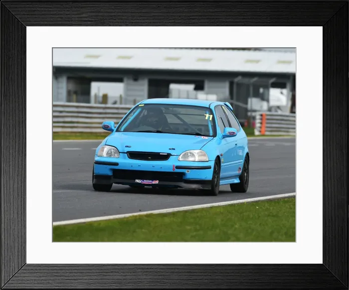 Framed Print : CM23 0973 Stuart Atkinson, Paul Ruane, Honda Civic