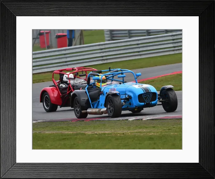 Framed Print : CM23 1118 Paul Lewis, Darren Burke, Caterham Supersport Framed Print : CM23 1118 Paul Lewis, Darren Burke, Caterham Supersport