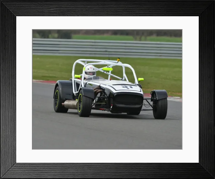 Framed Print : CJ7 2069 Peter Ratcliff, Caterham CSR Framed Print : CJ7 2069 Peter Ratcliff, Caterham CSR