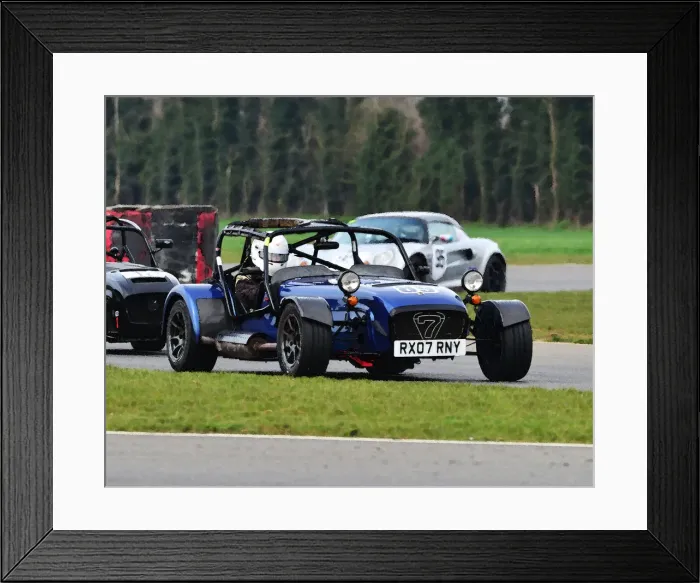 Framed Print : CJ7 1976 Bruce Wilson, Caterham CSR Framed Print : CJ7 1976 Bruce Wilson, Caterham CSR