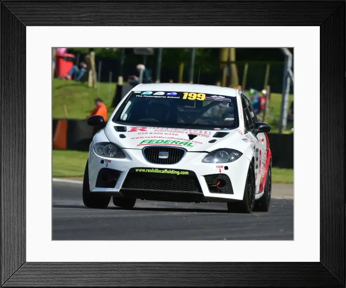 Framed Print : CM24 0247 Bob Hosier, SEAT Leon Framed Print : CM24 0247 Bob Hosier, SEAT Leon