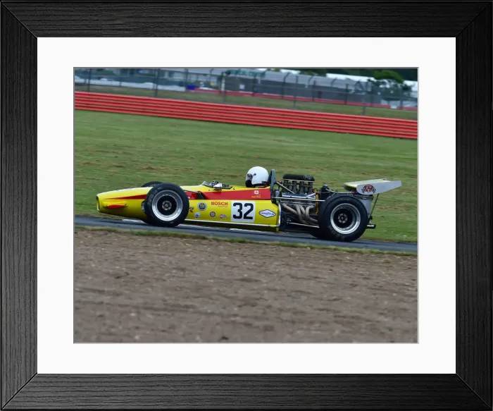 Framed Print : CM24 1801 Adam Simmonds, Lola T142 Framed Print : CM24 1801 Adam Simmonds, Lola T142