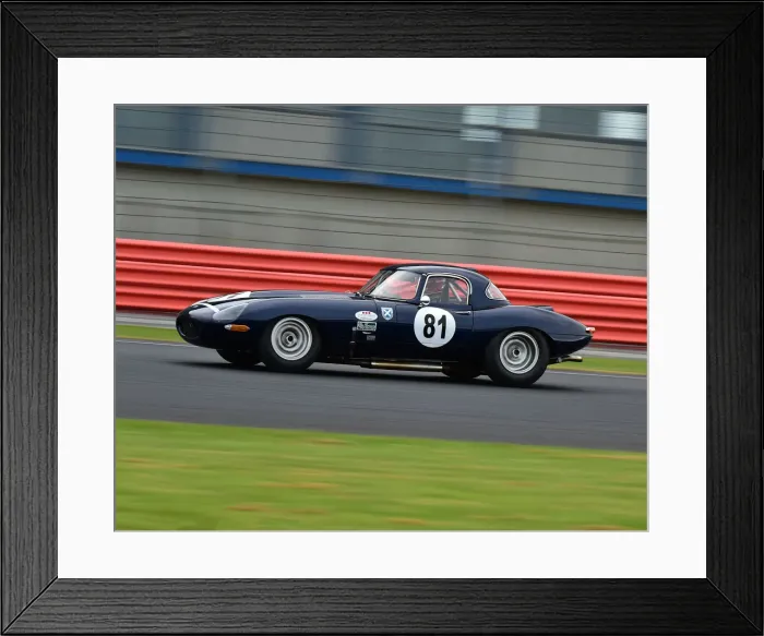 Framed Print : CM24 1070 John Clark, Phil Keen, Jaguar E-Type