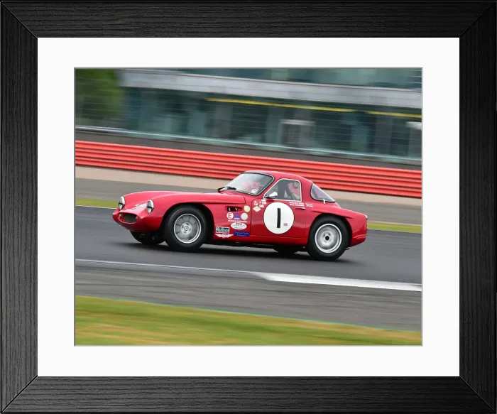 Framed Print : CM24 1118 Malcolm Paul, Rick Bourne, TVR Grantura Mk III