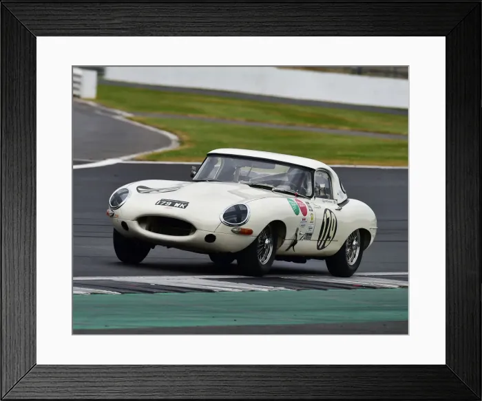 Framed Print : CM24 0991 Chris Milner, Nigel Greensall, Jaguar E-Type Framed Print : CM24 0991 Chris Milner, Nigel Greensall, Jaguar E-Type