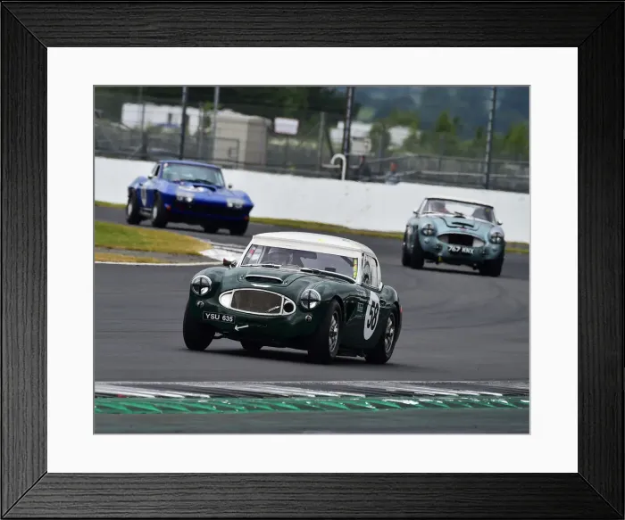 Framed Print : CM24 0894 Mark Pangborn, Harvey Woods, Austin Healey 3000 Framed Print : CM24 0894 Mark Pangborn, Harvey Woods, Austin Healey 3000