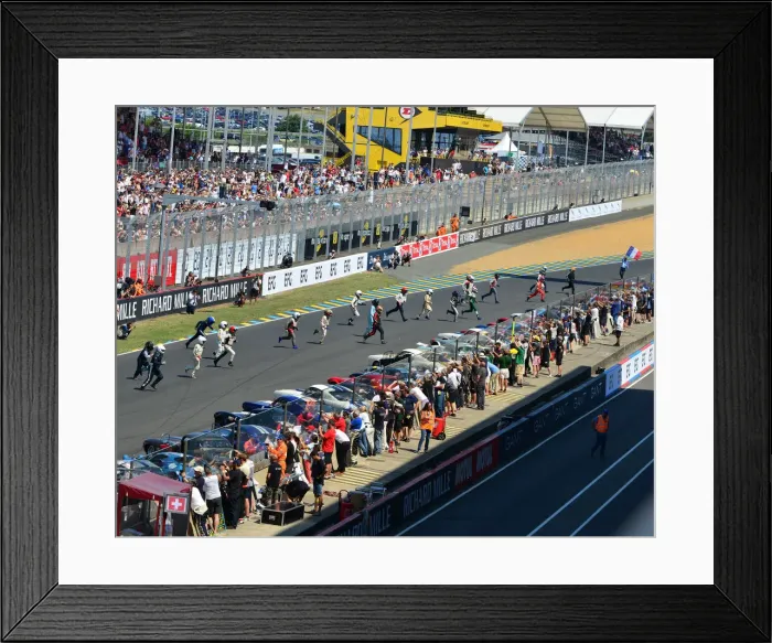 Framed Print : CJ7 4070 Traditional Le Mans start Framed Print : CJ7 4070 Traditional Le Mans start