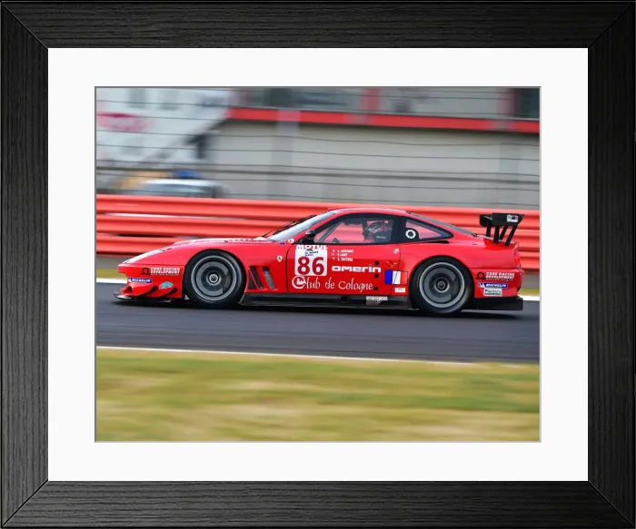 Framed Print : CM25 0835 Steve Zacchia, Ferrari 550 GT1 Framed Print : CM25 0835 Steve Zacchia, Ferrari 550 GT1
