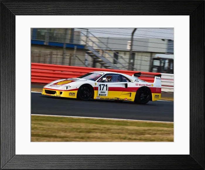 Framed Print : CM25 0775 Steven Read, Ferrari F40 GTE