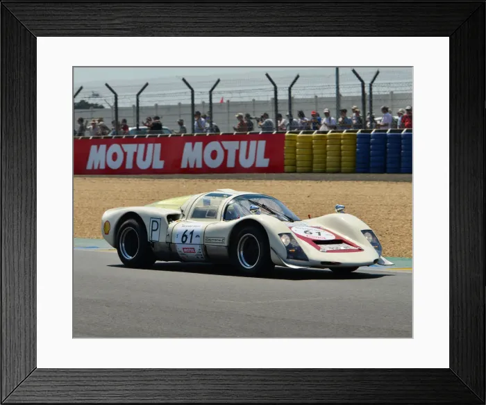 Framed Print : CJ7 4256 Peter Iversen, Lars Erik Nielson, Porsche 906 Carrera 6