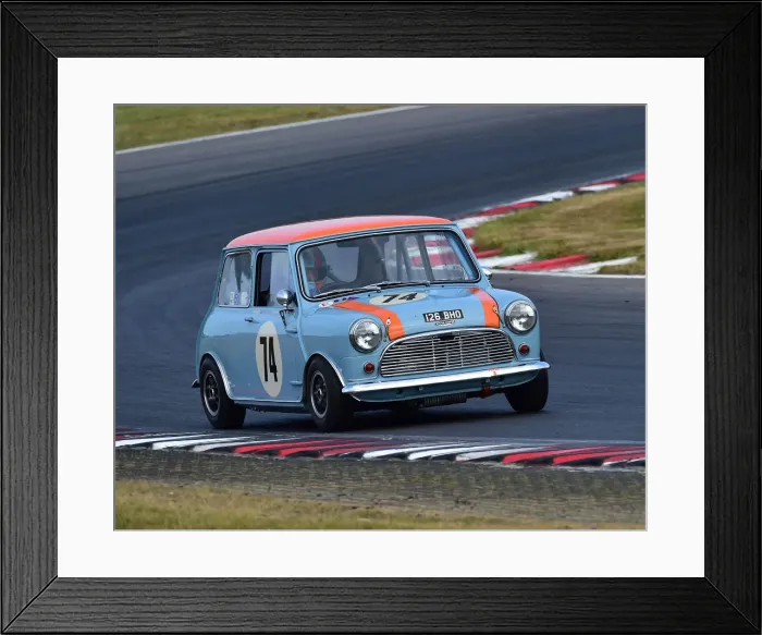 Framed Print : CM24 3419 Nick Riley, Austin Mini Cooper S