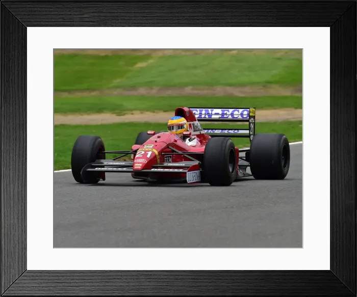 Framed Print : CM25 3418 Terry Sayles, Dallara F191 Framed Print : CM25 3418 Terry Sayles, Dallara F191