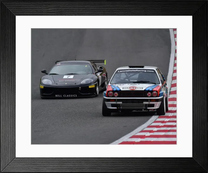 Framed Print : CM25 3397 Richard Thurbin, Lancia Delta HF Integrale 16v, John Cowan, Ferrari 360 Framed Print : CM25 3397 Richard Thurbin, Lancia Delta HF Integrale 16v, John Cowan, Ferrari 360