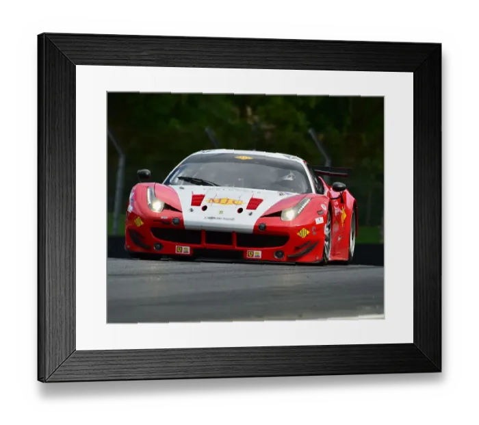 Framed Print : CM25 4123 Witt Gamski, Ferrari 458 Challenge GTE Framed Print : CM25 4123 Witt Gamski, Ferrari 458 Challenge GTE
