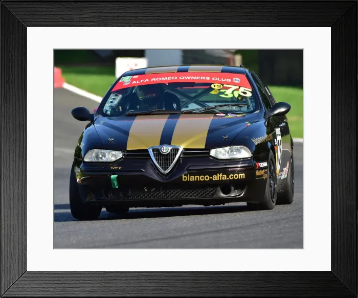 Framed Print : CM25 4159 Tom Hill, Alfa Romeo 156 Framed Print : CM25 4159 Tom Hill, Alfa Romeo 156