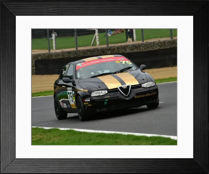 Framed Print : CM25 3314 Tom Hill, Alfa Romeo 156 Framed Print : CM25 3314 Tom Hill, Alfa Romeo 156