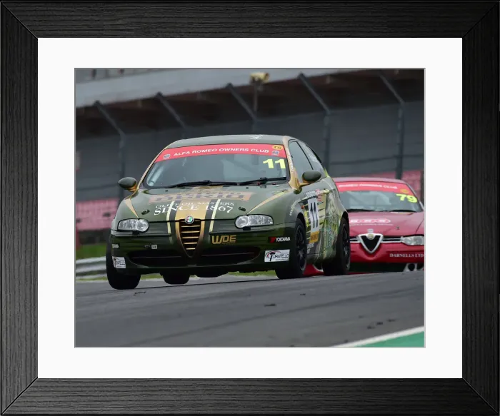 Framed Print : CM25 3605 Andrew Fulcher, Alfa Romeo 147