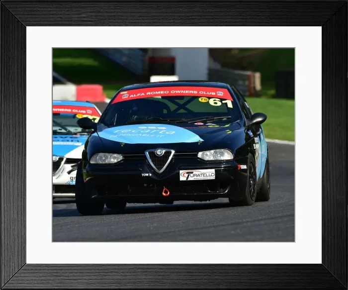 Framed Print : CM25 4173 Mel Freeman, Alfa Romeo 156 Framed Print : CM25 4173 Mel Freeman, Alfa Romeo 156