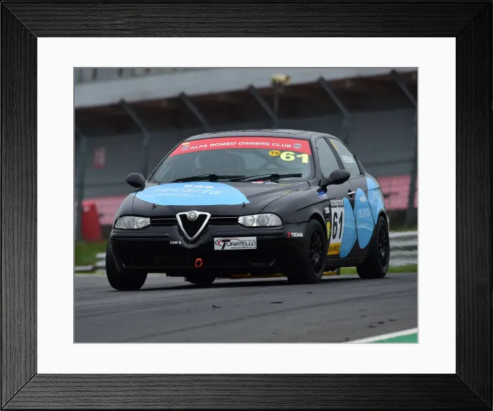 Framed Print : CM25 3612 Mel Freeman, Alfa Romeo 156 Framed Print : CM25 3612 Mel Freeman, Alfa Romeo 156