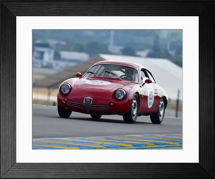 Framed Print : CM24 4233 Antonio Carrisi, Jean-Luc Papaux, Alfa Romeo Giulietta SZ Framed Print : CM24 4233 Antonio Carrisi, Jean-Luc Papaux, Alfa Romeo Giulietta SZ