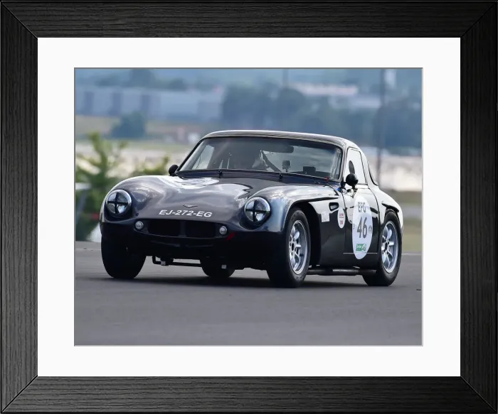 Framed Print : CM24 4234 Eugene Deleplanque, TVR Grantura Mk III