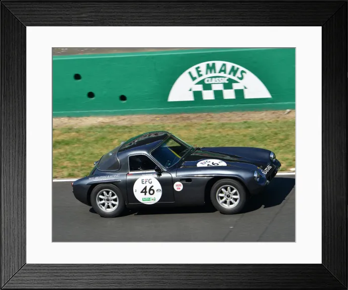 Framed Print : CJ7 4012 Eugene Deleplanque, TVR Grantura Mk III Framed Print : CJ7 4012 Eugene Deleplanque, TVR Grantura Mk III