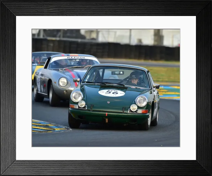 Framed Print : CM24 5234 Marie-Claude Firmenich, Benjamin Monnay, Porsche 911