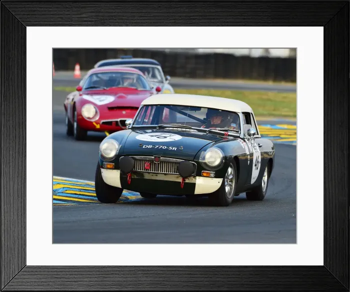 Framed Print : CM24 5229 George Rocchietta, Pascal Duhamel, MG B Framed Print : CM24 5229 George Rocchietta, Pascal Duhamel, MG B