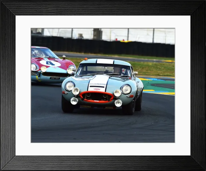 Framed Print : CM24 5080 Jean-Pierre Lajournade, Vincent Aubry, Jaguar E-Type
