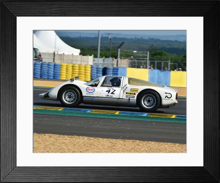 Framed Print : CM24 4461 Romain Rocher, Lionel Robert, Porsche 906 Carrera 6