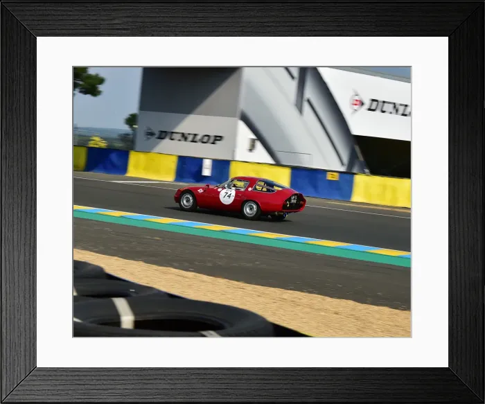 Framed Print : CM24 4368 Pierre Mellinger, Tommaso Gelmini, Alfa Romeo Giulia TZ