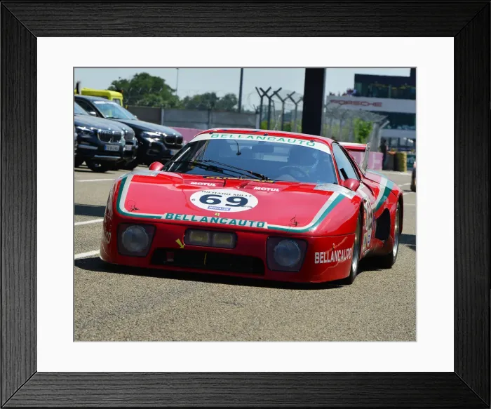 Framed Print : CJ7 4426 Mr John of B, Soheil Ayari, Ferrari 512 BB LM