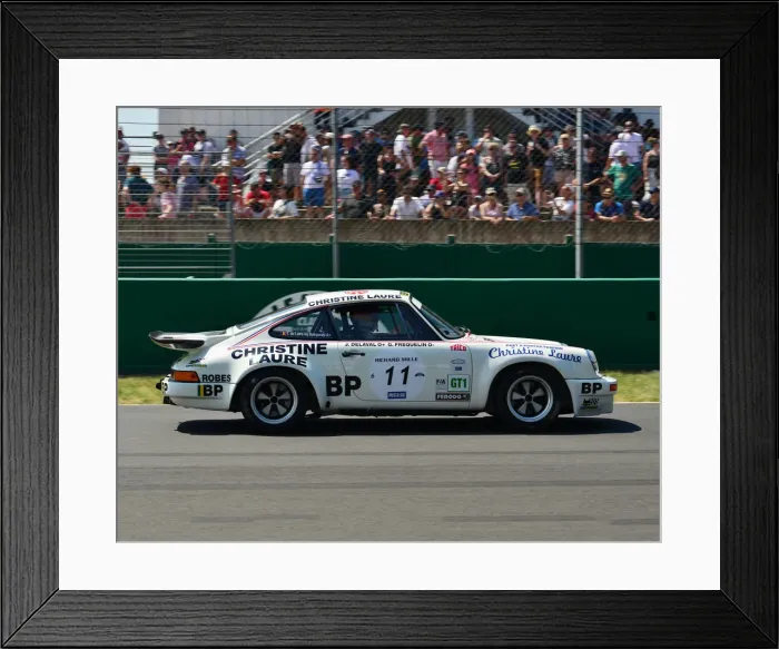 Framed Print : CJ7 4418 Thierry de Latre du Bosqueau, Porsche 911 Carrera RSR