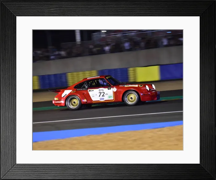Framed Print : CM24 5583 Martin Lauber, Dave Roberts, Georges Calfo, Porsche 911 Carrera RSR
