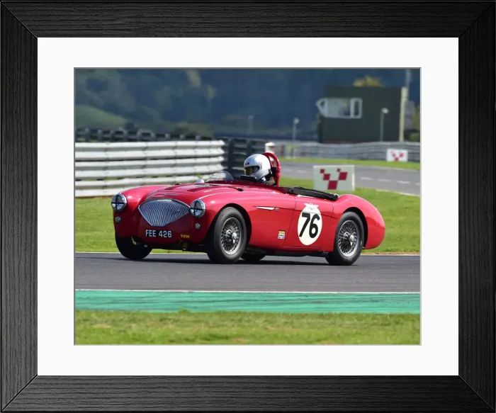 Framed Print : CM25 4554 Oliver Harris, Nick Harris, Austin Healey 100-4