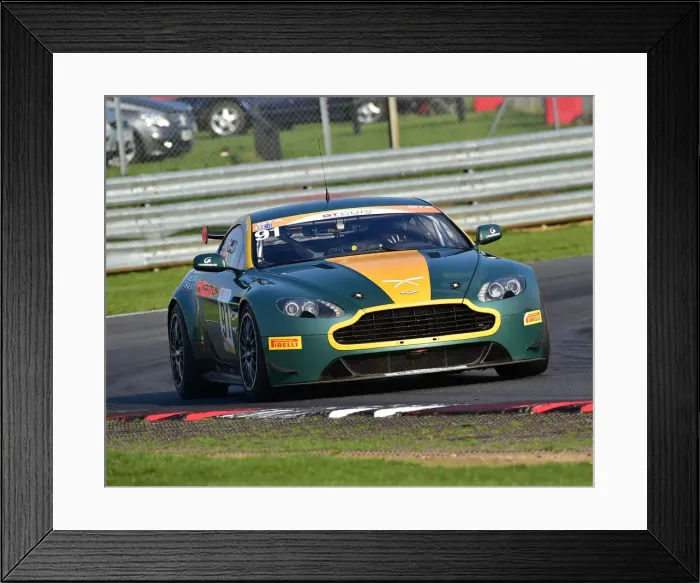 Framed Print : CM25 4977 Chris Kemp, Aston Martin GT4 Framed Print : CM25 4977 Chris Kemp, Aston Martin GT4