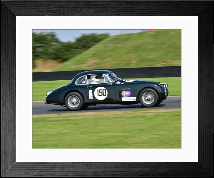 Framed Print : CM25 4446 Claire Keith-Lucas, Jaguar XK150
