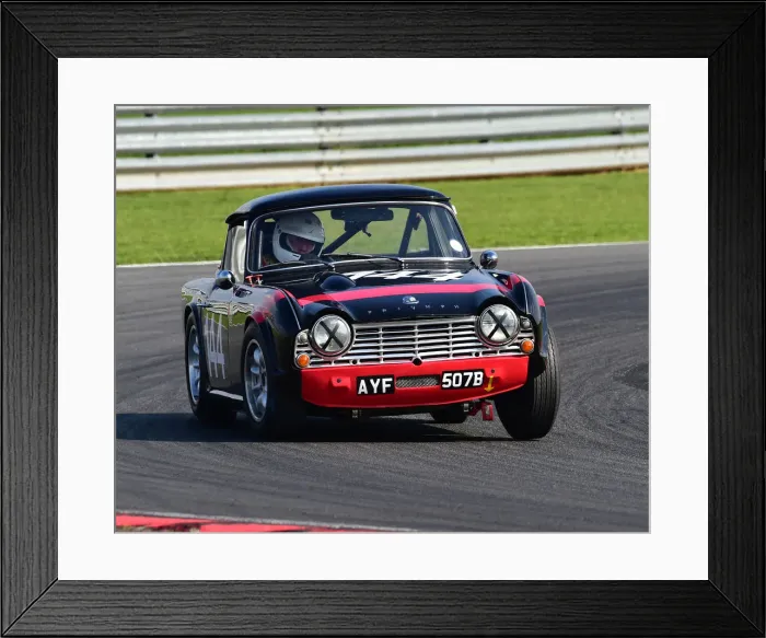 Framed Print : CM25 4780 David Griffiths, Triumph TR4