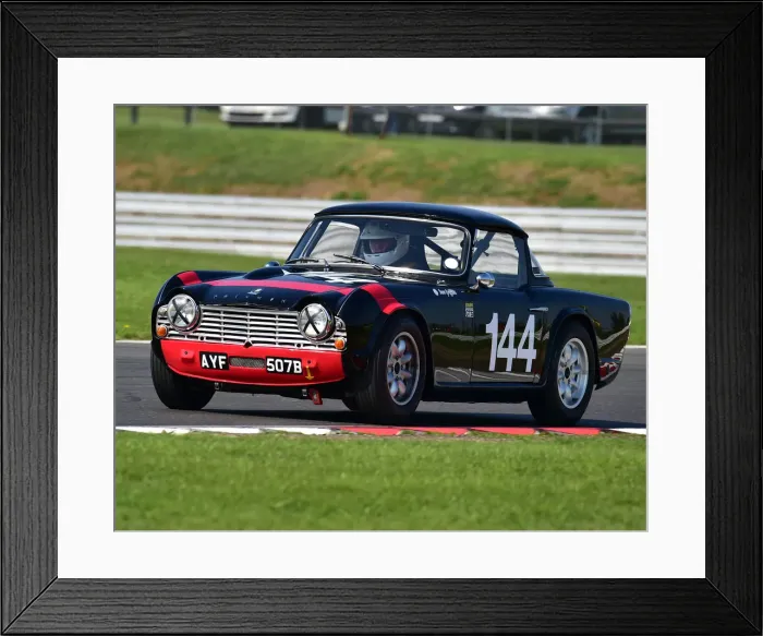 Framed Print : CM25 4346 David Griffiths, Triumph TR4
