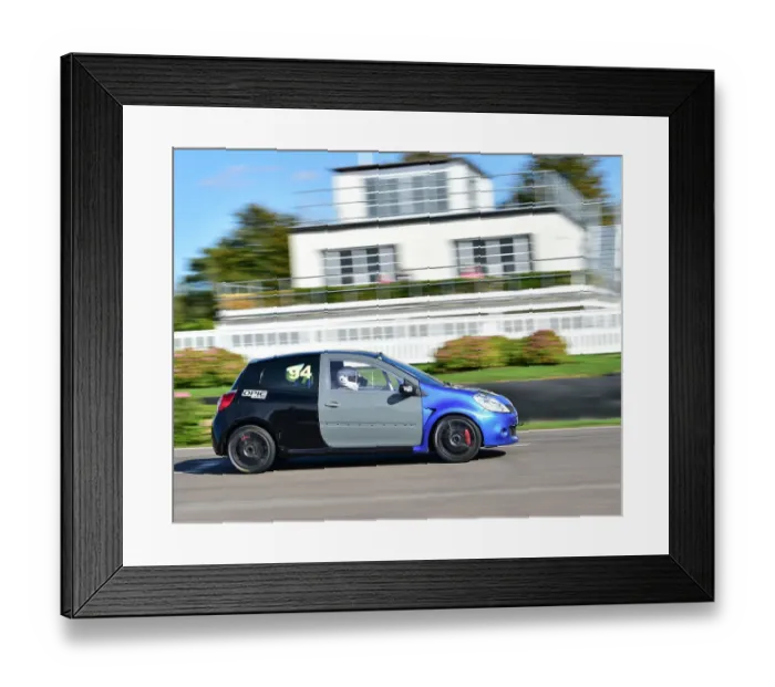 Framed Print : CM26 0019 Justin Beadle, Renault Clio Race Car Framed Print : CM26 0019 Justin Beadle, Renault Clio Race Car