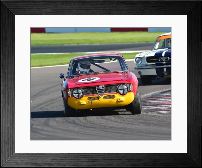 Framed Print : CM23 4074 David Alexander, Richard Fores, Alfa Romeo Sprint GT