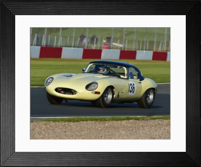 Framed Print : CM23 3233 Mark Russell, Tony Jardine, Jaguar E-Type