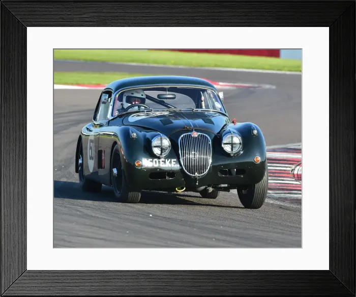 Framed Print : CM23 3220 Chris Keith-Lucas, Claire Keith-Lucas, Jaguar XK150