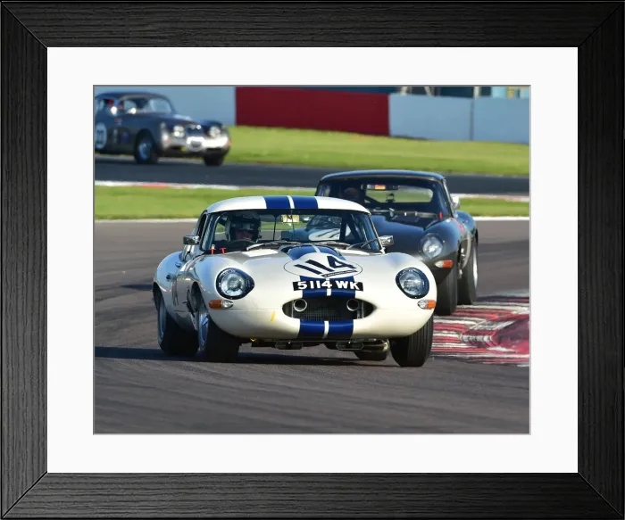 Framed Print : CM23 3213 Carlos Monteverde, Gary Pearson, Jaguar E-Type